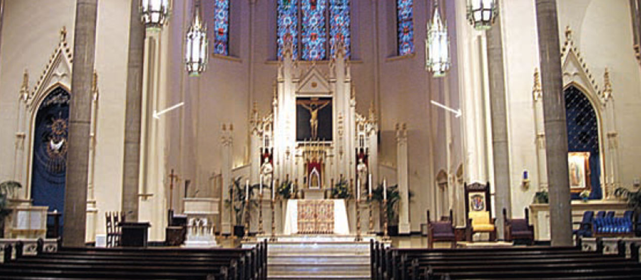 st marys catherdral sound system installation peoria illinois