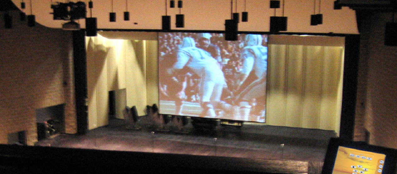 school auditorium and presentation system installation